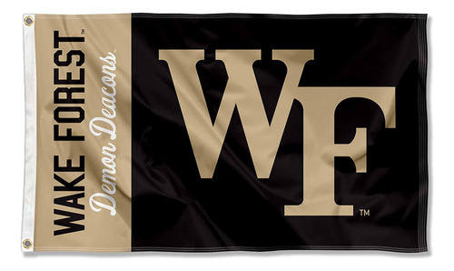 Wake Forest Demon Deacons Logotipo Wf Bandeira Grande Com I