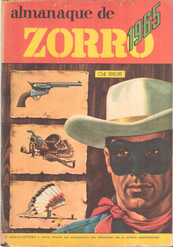 Almanaque Zorro - 1965 - C/ Almanaquinho - Brinde - Ebal