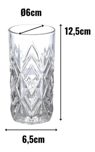Set con 3 vasos de jugo de agua potable Samantha, 250 ml