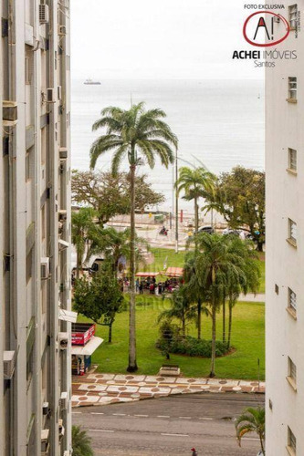 Imagem 2 de 30 de Apartamento Com 2 Dormitórios, 2 Banheiros, Dependência Completa, 1 Vaga, À Venda, 90 M² Por R$ 460.000 - Ponta Da Praia - Santos/sp - Ap10926