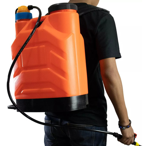 Fumigadora Rociador Manual 20 Lts Ideal Para Sanitizar Color Naranja