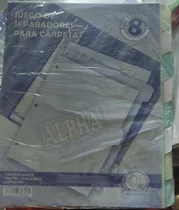 Comprar Separadores Para Carpetas Alpha 8s