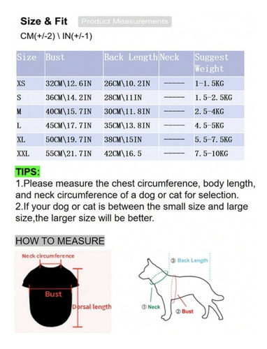Vestido Ropa Para Mascotas Perros