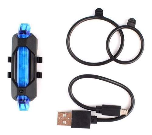 Linterna Luz Led Recargable Bicicleta Delantera Trasera