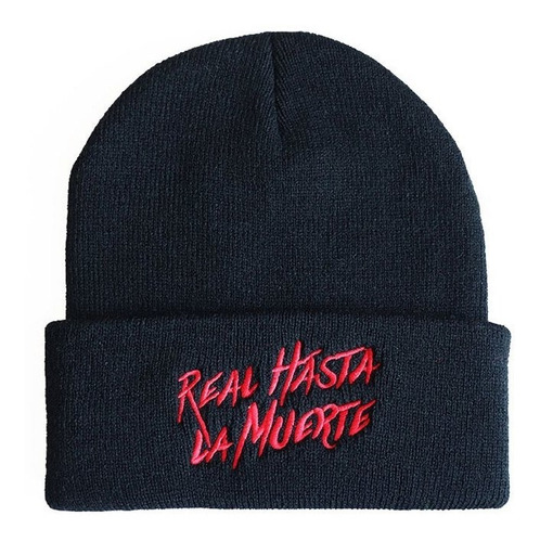 Vestido Real Hasta La Muerte Bordado Gorra De Punto De Lana