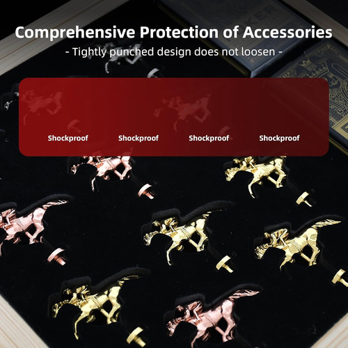 Juego De Mesa De Carreras De Caballos Plegable Con 11 Caball