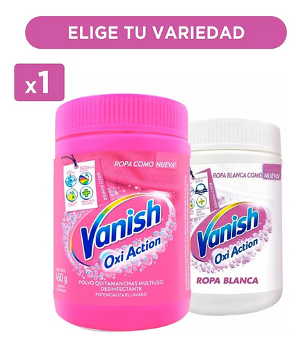 Vanish Quitamanchas Polvo En Pote 450 Gr - Variedades