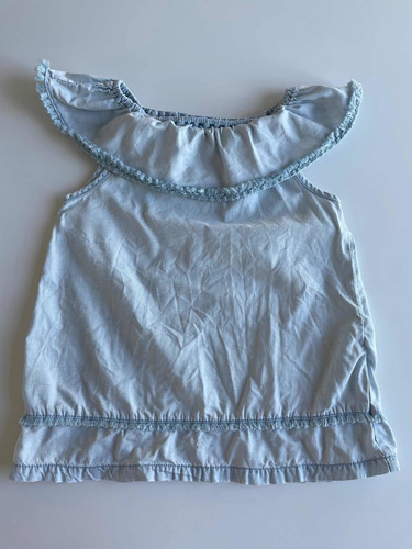 Vestido Zara Baby Nena Bebé Denim 18/24 Meses