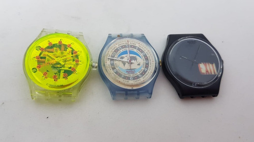 Lote Com 9 Relogios Swatch 3 Com E 6 Sem Pulseiras A14