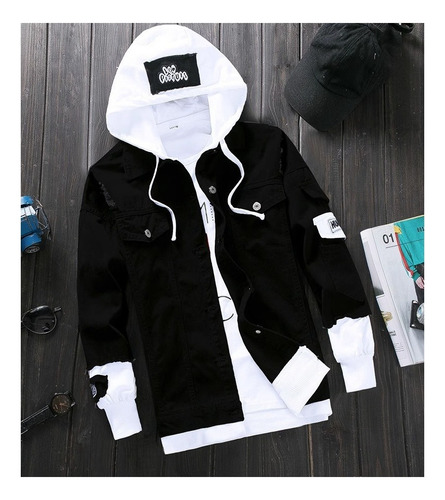 Versión Coreana De Los Hombres De Mezclilla Casual Chaqueta