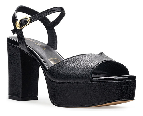 Zapatillas De Tacón Davenia De Piel Sandalia De Dama Daniela