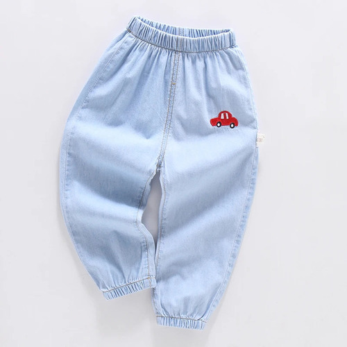 Jeans Para Niños, Vaqueros Cómodos De Algodón Para Bebés