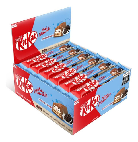 Chocolate Kit Kat Recheio Cookies Cream Nestlé Caixa Display