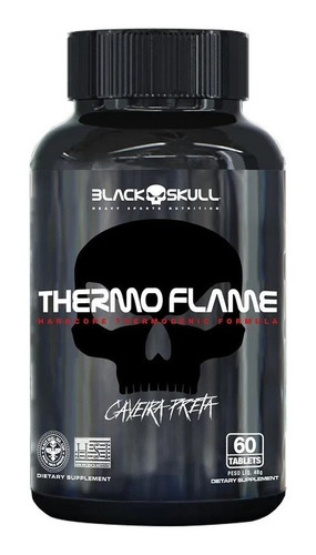 Thermo Flame Caveira Preta -(60tabs) - Black Skull