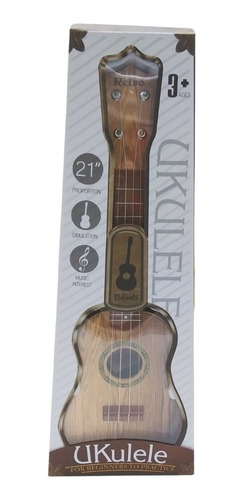 Imagen 1 de 10 de Ukelele Guitarra Infantil Juguete Diseño Retro Con Correa Ed