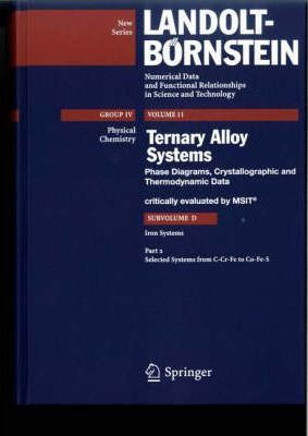Libro Selected Systems From C-cr-fe To Co-fe-s - Msit (r)...
