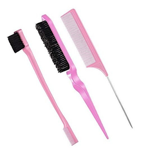 3 Pcs Slick Back Hair Cepill Set Bristle Hair Cepill Cybph