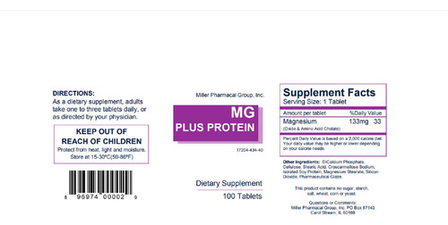 Suplemento Mg Plus Protein Miller 100 Comprimidos (paquete D