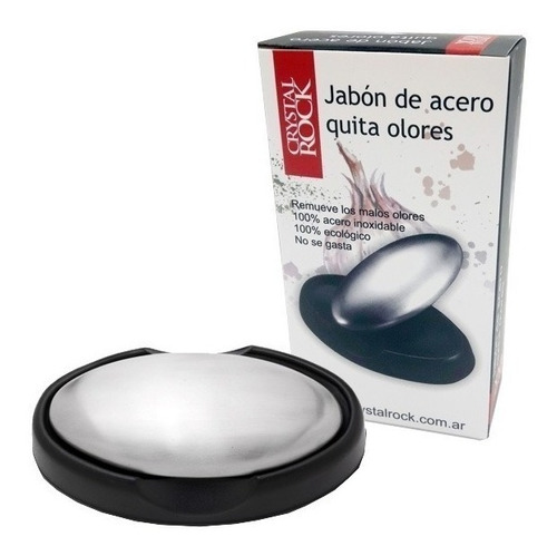 Jabon De Acero Inoxidable Anti Olores Con Jabonera 