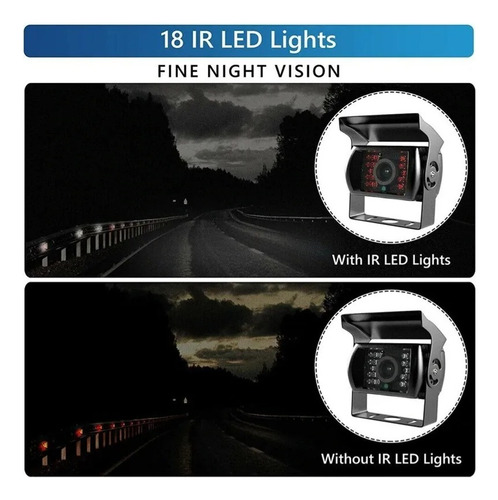 Hd Bus Camara Retroceso Auto Visión Nocturna Ip66 24v