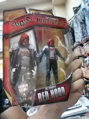 Dc Multiverse Red Hood, Arkham Knight, 4 Pulgadas!! (Usado)