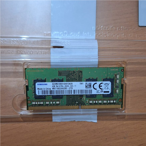 Memoria Ram Laptop 4gb Ddr4 2666 Cl14 Sodimm 260pin Samsung (Reacondicionado)