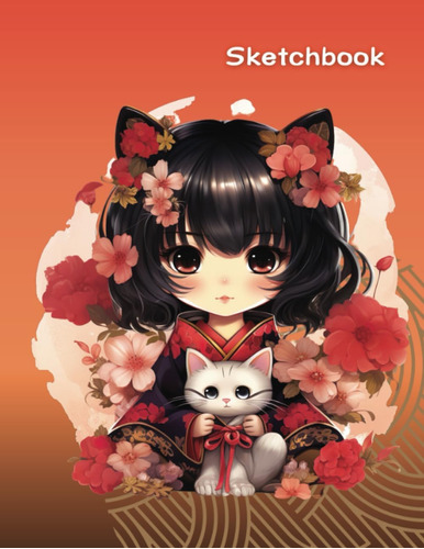 Libro: Anime Sketchbook: Japanese Manga Flower Girl - Large 