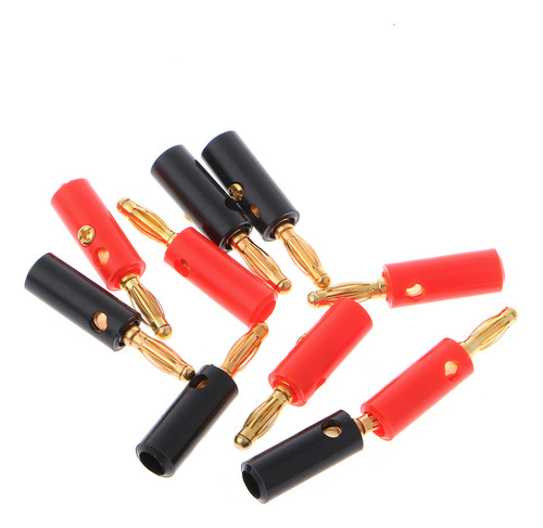 Cable De Bocina O Chapado En Oro De 4 Mm, Rosca Tipo Banana