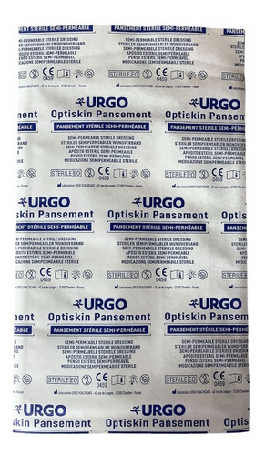 Urgo Optiskin 15x9cm Caja 20 Unid Apósito Transparente + Pad