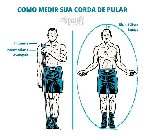 Corda Speed Rope Crossfit Spank Cor Preto