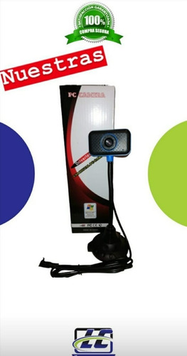 Camara Web Cam Soporte 640 X 480 Usb Microfono Incorp