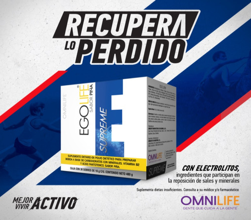 Tripack Avanzado Deportistas Omnilife Power+biocros+ego Multi Frutal