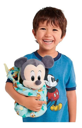 Pelúcia Disney Mickey Baby 25cm Turma Do Mickey Fun Original
