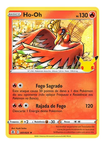 Carta Pokémon Lendário Lugia Holográfico Original Copag