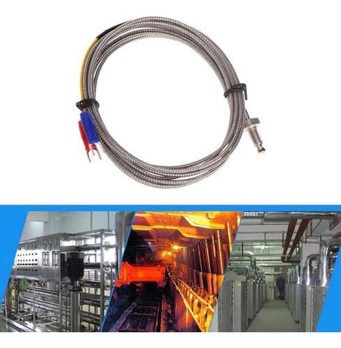 Sensor Temperatura Termopar Tipo J 0°c A 400°c Rosca M6-3pç