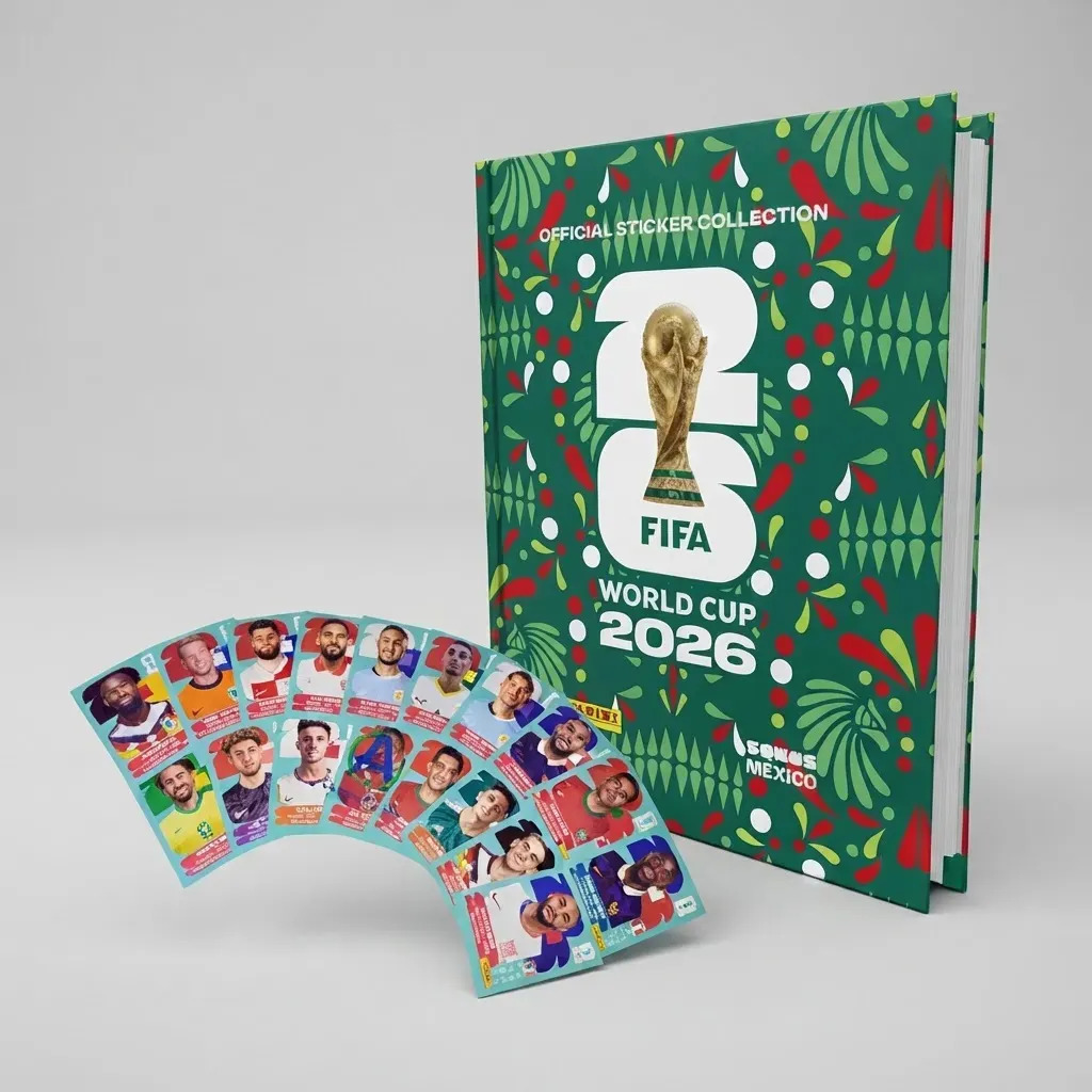 Álbum Mundial 2026 + 50 Estampas Pasta Dura Panini Fútbol