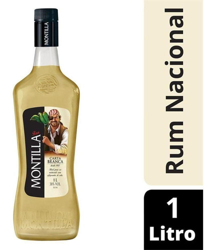 Montilla Carta Branca Rum Nacional 1l