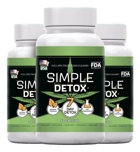 Simple Thc Detox Desintoxicación 7 Días 3 Pack