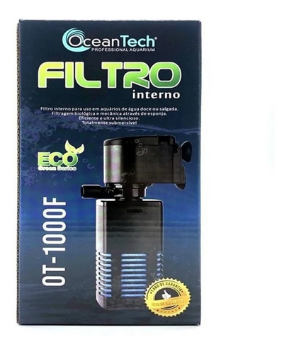 Filtro Interno Ot-1000f 650l/h 220v Ocean Tech