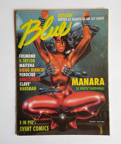 Revista Blue Nº29, Italia 1993, Manara, Maitena, Bianki 