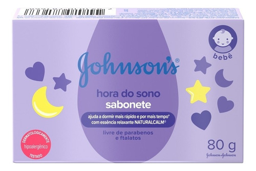 Sabonete Barra Johnson's® Baby Hora Do Sono 80g