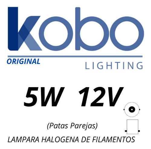 Lamparas Halogena Kobo Piojo 5w 12v 1 Polo Para Posicion X10