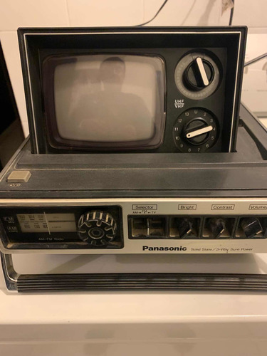 Usado Tv Panasonic Tr-535 Vintage De 1974 Antigüedad