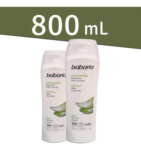 Crema Babaria Body Milk Aloe Con Vitamina E 500 Ml