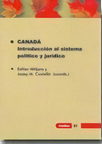 Canada, De Mitjans I Perello, Esther. Editorial Universidad De Barcelona. Publicaciones, Tapa Blanda En Español