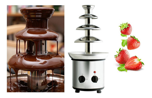 Fondue De Chocolate De 4 De Capacidad De Acero Inoxidable