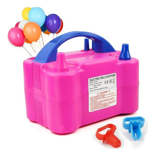 Inflador De Globos Eléctrico Doble Boquilla 110v