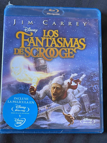 Blu Ray Los Fantasmas De Scrooge Disney Jim Carrey Nuevo