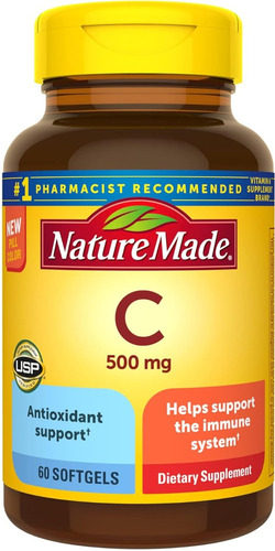 Vitamina C 500 Mg Nature Made 60 Softgel