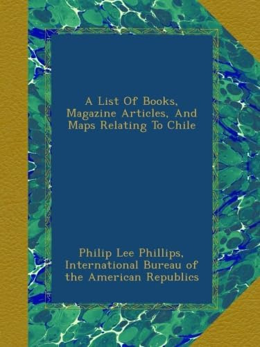 Libro: A List Of Books, Magazine Articles, And Maps Relating